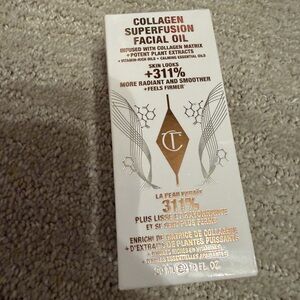 Charlotte Tilbury Collagen Superfusion Facial Oil - White and Gold Packaging